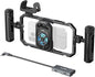 SMALLRIG All-in-One Cooling Dual Handle Phone Cage Kit for iPhone/Android, 15W Active Cooler & 4-in-1 USB-C Hub, Universal Compatibility 2.5-3.1" Phones, for Live Streaming- 5276