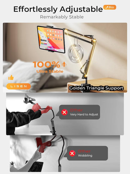 LISEN Tablet Stand iPad Holder Desk Mount, Kindle Accessories Tablet Holder