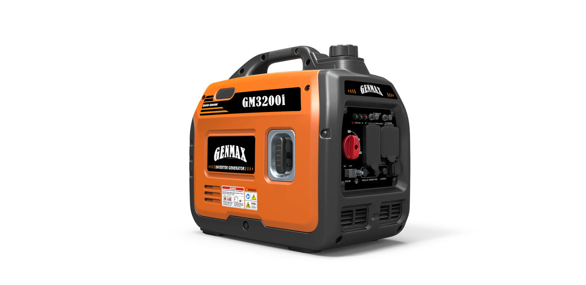 GENMAX Portable Generator, 2000W Low-Noise Gas Engine, EPA Compliant, Eco Mode Function, Ultra Light, Suitable for Backup Home and Camping(GM2000i)