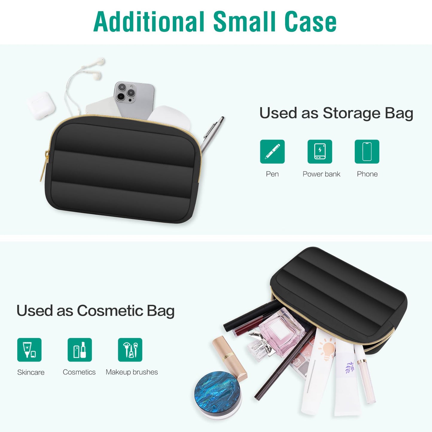 MOSISO Laptop Case 13.3 inch,13-13.3 inch Puffy Laptop Sleeve Carrying Case
