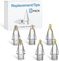 Replacement Pencil Tips for Apple Pencil Pro - 6 Pack Fine Point Metal Tip for Apple Pencil 2nd Generation and 1st Generation