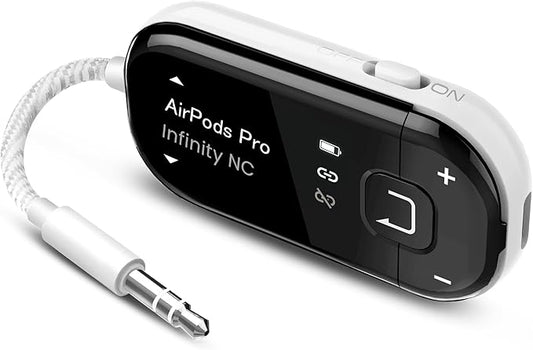 Avantree Voyager - OLED Airplane Bluetooth Adapter & Auracast Transmitter