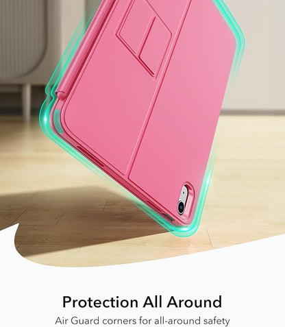 ESR iPad 11th (A16) 2025/10th Gen Flex Keyboard Case, Ultra-Light Magnetic Detachable Keyboard for iPad 10.9" with Writing/Viewing Modes, Larger Precision Trackpad, Pink