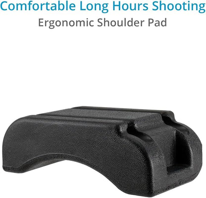 Shoulder Rig Kit w Matte Box & Follow Focus for DSLR Cameras. Ergonomic & Stable, 6” to 9” Convertible Size. Adjustable Handles, ¼” Threads. Comfy Shoulder Pad, Quick Release Plate (FC-03)