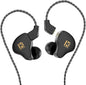 YINYOO KBEAR KS1 in Ear Monitor Bass Earbuds Wired Earbuds,Clear Sound Stereo Headphones, Vocals Forwards High Resolution Noise Canceling Earphones, Dual Magnectic Circuit Dynamic Detachable Cable