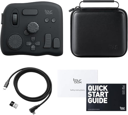 TourBox NEO - Custom Controller for Photo Video Editing, Color Grading, Ilustration, MacOS/Windows, Photoshop Lightroom Davinci Resolve After Effects Premiere FCPX Programmable Keyboard Bundle