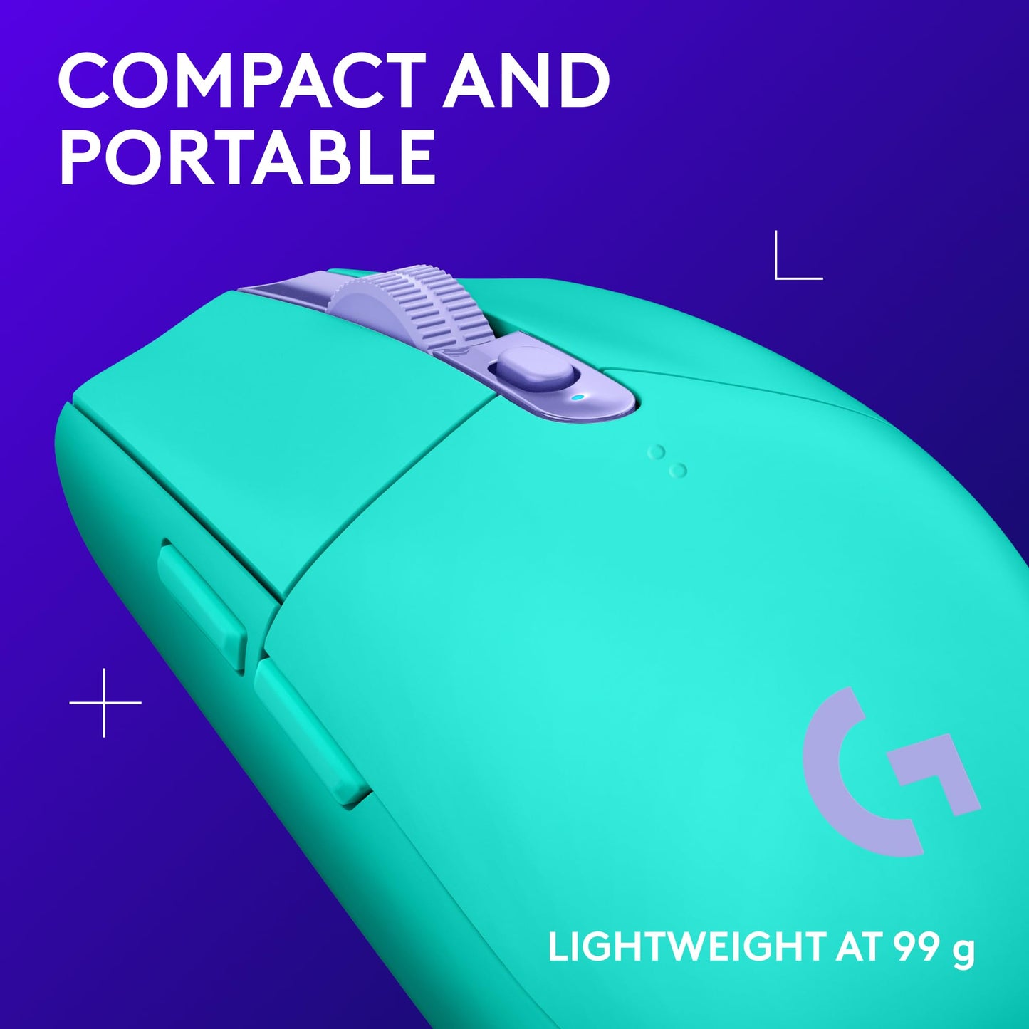 Logitech G305 Lightspeed Wireless Gaming Mouse, Hero Sensor, 12,000 DPI, Lightweight, 6 Programmable Buttons, 250h Battery, On-Board Memory, Compatible with PC, Mac - Mint