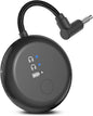 Avantree SoundJet R1 – Airplane Bluetooth Adapter for Headphones & AirPods, aptX Adaptive, Qualcomm Chipset, 20H Battery, Wireless Audio Transmitter for in-Flight Travel Essentials - Black