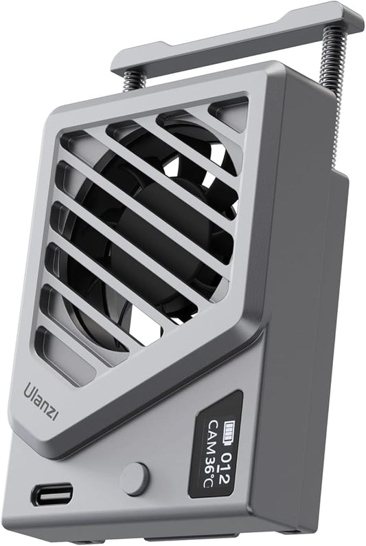 ULANZI Camera Cooling Fan w Spring Telescopic Mount Intelligent Real-Time
