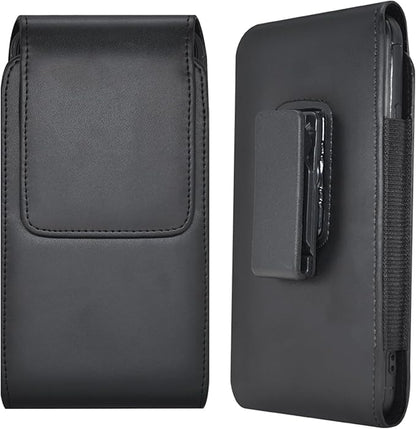 Galaxy S25 Ultra S24 S23 S22 S21 Note 20 Ultra Phone Holster Holder Phone Belt Clip Case PU Leather Pouch for Samsung Galaxy A03S A16 A15 A14 A13 A12 A23 A32 A35 A34 5G, Google Pixel 8 7 6 Pro