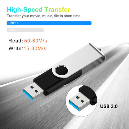 Aiibe 10 Pack 16GB Flash Drive 16GB USB 3.0 Flash Drive USB Drives USB 3.0 Memory Stick Thumb Drive Bulk 16 GB (Black)