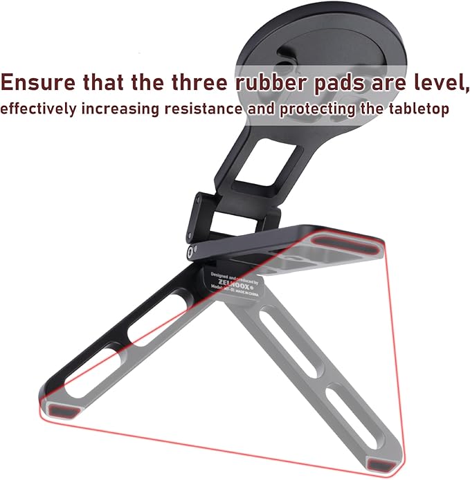 for MagSafe Pocket Tripod Stand – Magnetic Phone Stand for iPhone 16/15/14/13/12 Series | Adjustable Angle, 20 N52 Strong Magnets, Full Metal Build, Foldable & Mag Case Compatible