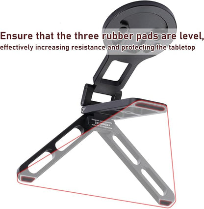 for MagSafe Pocket Tripod Stand – Magnetic Phone Stand for iPhone 16/15/14/13/12 Series | Adjustable Angle, 20 N52 Strong Magnets, Full Metal Build, Foldable & Mag Case Compatible