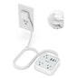 TESSAN Slim Power Strip with Ultra Thin Flat Extension Cord 5 FT，Grey