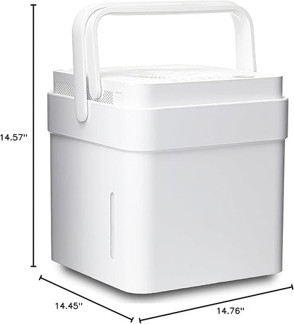 Midea Cube 50 Pint Dehumidifier for Basement and Rooms at Home for up to 4,500 Sq. Ft., Built-in Pump, Drain Hose Included, Smart Control, Works with Alexa (White), ENERGY STAR Most Efficient 2023