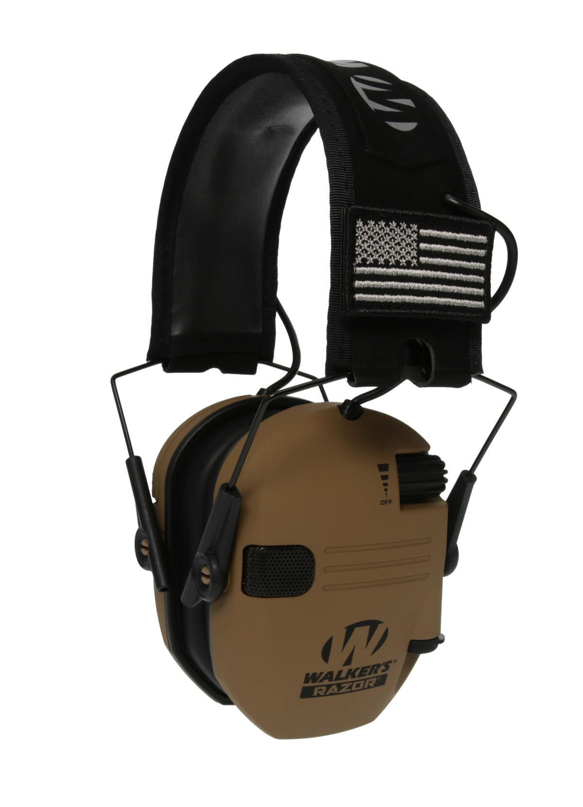 Walker's Razor Slim Patriot Series Muffs - Olive Drab Green