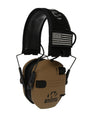 Walker's Razor Slim Patriot Series Muffs - Olive Drab Green