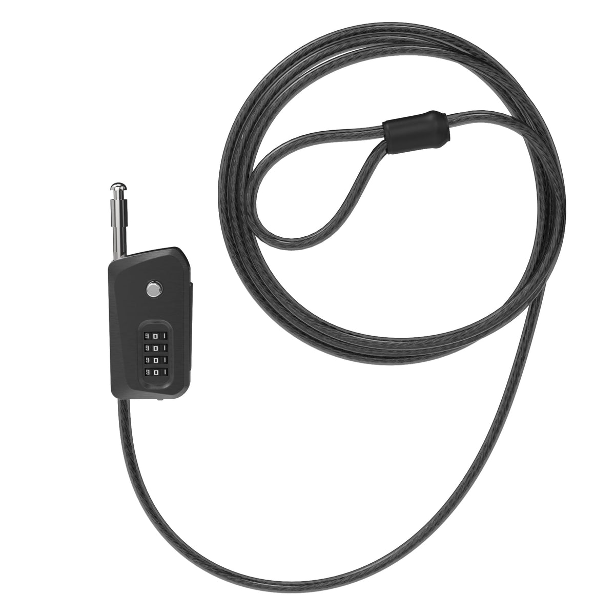 UP Security 6ft Python Cable Lock for Bike, Bicycle, Electric Scooter, Trail Camera, 4 Digit Combination Lock Outdoor Use, Heavy Duty Anti Theft, Retractable Locking Cable for Trail Cam, eBike, Kayak