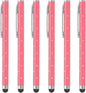 PATIKIL Stylus Pens for Touch Screens, 6 Pcs High Precision Universal Bling Stylus Crystal Metal Capacitive Pen for Touch Screen Devices Phone Tablets Laptop, Pink