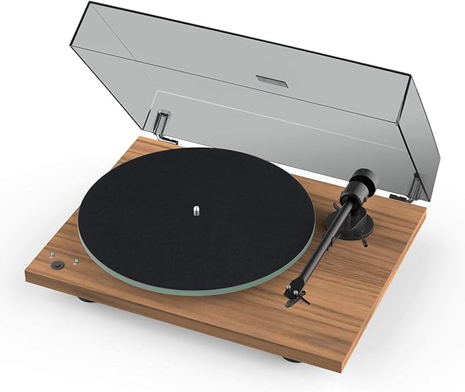 Pro-Ject T1 Phono SB Turntable with Built-in Preamp and Electronic Speed Change (Satin Walnut)
