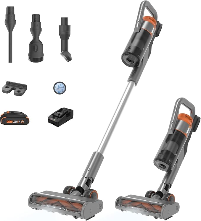 WORX Cordless Stick Vacuum, 20V Handheld Vacuum Cleaner, WX038L.1