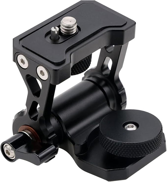 HangTon Monitor Mount Holder Bracket, 360 Tilt Swivel Rotation for Atomos SmallHD Camera Video Monitor, Teradek Wireless Transmission Motor Microphone, 3/8" 1/4" Black