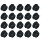20Pcs Desk Grommet, 1" (25mm) Black Silicone Cord Hole Cover, Flexible Rubber Wire Grommets, Wall Grommets for Cables Management, Table, Countertop, Cabinets and Furnitures Wire Organizer