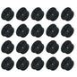EASYEAH 20Pcs Desk Grommet, 1" (25mm) Black Silicone Cord Hole Cover, Flexible Rubber Wire Grommets, Wall Grommets for Cables Management, Table, Countertop, Cabinets and Furnitures Wire Organizer