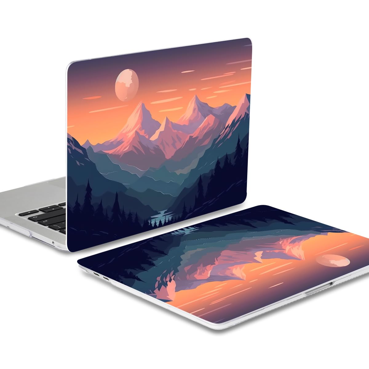 Batianda AstroGrid Case for MacBook Air 13 inch 2018-2020, Sunset Sail