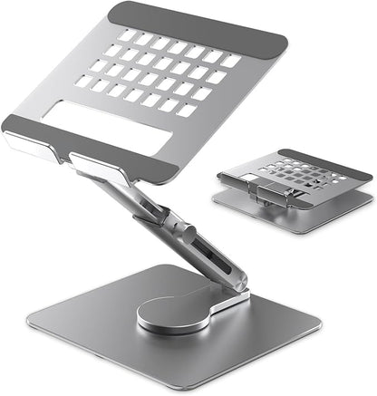 Tablet Stand, Height Adjustable with 360 Rotating Base - Desk Stand Holder, Rotating Display Stand for All 5.8-12.9” iPad Samsung Phone Tablet Kindle E-Reader and More