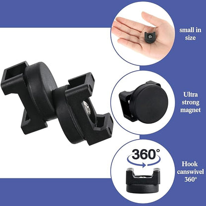 Yookeer 120 Pieces Magnetic Zip Tie Mount Multipurpose Cable Holder Magnets Magnetic Wire Management Bases with Heavy Duty Zip, Mount Nylon Cable Ties in Total (22 mm)