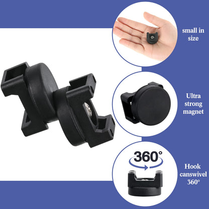 Yookeer 120 Pieces Magnetic Zip Tie Mount Cable Wire Management Base, 22 mm