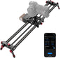 NEEWER 31.5"/80cm Motorized Camera Slider, App Wireless Control DSLR Carbon Fiber Dolly Rail Slider with 4400mAh F750 Battery (Charger Not Included), Support Video Mode, Time Lapse Photography, ER1-80