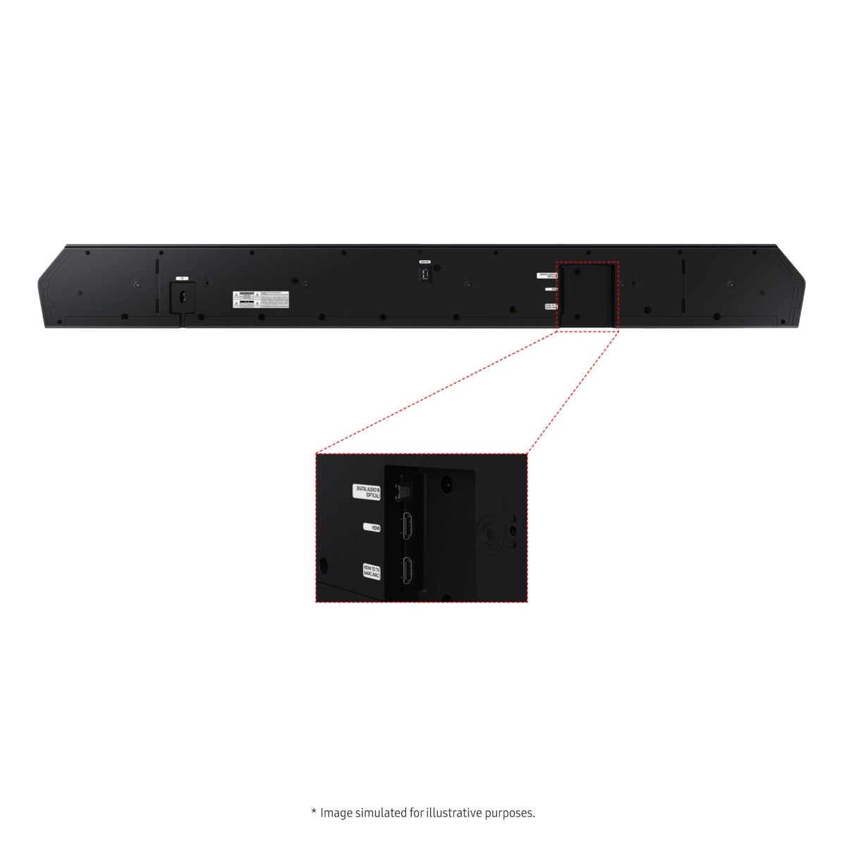 Samsung Q800D 5.1.2ch Soundbar w/Wireless Dolby Atmos Audio, Q-Symphony, SpaceFit Sound Pro, Adaptive Sound, Game Mode Pro with Alexa Built-in, HW-Q800D/ZA