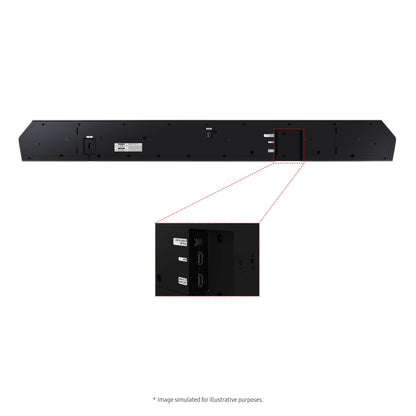 Samsung Q800D 5.1.2ch Soundbar w/Wireless Dolby Atmos Audio, Q-Symphony, SpaceFit Sound Pro, Adaptive Sound, Game Mode Pro with Alexa Built-in, HW-Q800D/ZA