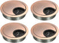 uxcell Cable Hole Cover, 2.1Inch/53mm Zinc Alloy Desk Wire Cord Cable Grommets Hole Cover for Office PC Desk Cable Cord Organizer, 4 Pcs Red Bronze