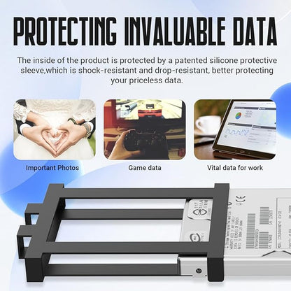 Portable External Hard Drive Storage Expansion Mobile HDD USB 3.0 for PC, Mac, Desktop, Laptop, PS4, PS5, Xbox One X/S, Xbox 360, Xbox Series X/S, Office & Game (Blue, 500GB)