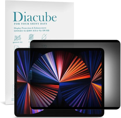 DIACUBE Magnetic 4-Way 360 Degree Privacy Screen Protector for iPad Pro 6th/5th/4th/3rd Generation 12.9 Inch, Removable Reusable Anti-Spy Anti-Glare Anti-Fingerprint [Landscape and Portrait Mode at