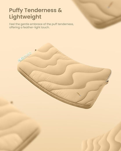 tomtoc 360 Protective Puffy Laptop Sleeve for 16-inch MacBook Pro M4/M3/M2/M1 Pro/Max A3403 A3186 A2991 A2780 A2485 2024-2019, Quilted Design Soft Cute Puffer Bag Laptop Case for Dell XPS 16 Plus