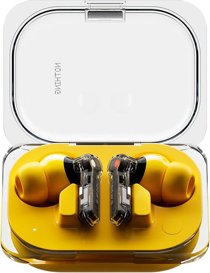 Nothing Ear (a) Wireless Earbuds, 45dB Hybrid Noise Cancelling Earbuds, Hi-Res Audio, Advanced Equaliser, Dual Connect, 6 Mics, 42.5H Playtime Ear Buds Wireless Bluetooth, Yellow