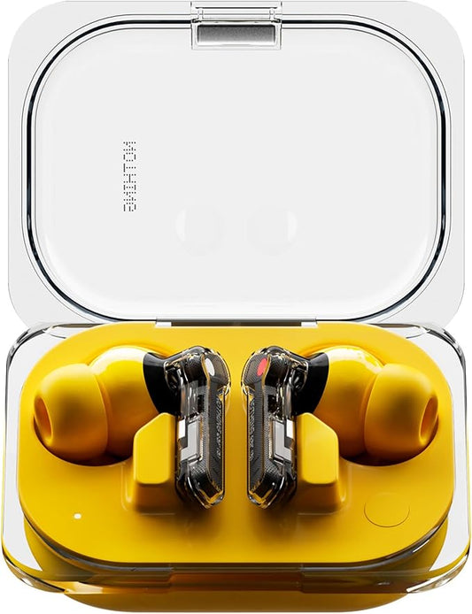 Nothing Ear (a) Wireless Earbuds, 45dB Hybrid Noise Cancelling Earbuds, Hi-Res Audio, Advanced Equaliser, Dual Connect, 6 Mics, 42.5H Playtime Ear Buds Wireless Bluetooth, Yellow