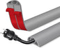 Floor Cord Cover for Wires on Floor Self Adhesive Cord Hider Floor Cable Management Wire Covers for Cords Protector Prevent Cable Trips Cord Cavity W 0.32" x H 0.32", Gray, 3.3Ft