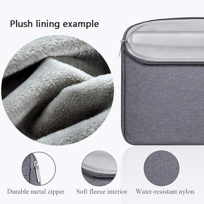 Voova Laptop Sleeve Carrying Case 14 15 Inch Compatible with MacBook Air 15 M2/M3/M4 2022-2025, MacBook Pro 15, Hp Chromebook 14, Waterproof Slim Computer Cover Bag,Grey