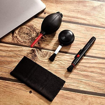 Patelai Camera Cleaning Kit Include Cleaning Pen Brush, Blower Brush Dust Cleaner, Air Blaster Blower Lens Cleaning Kit for Camera, SLR, Telescope, Magnifying Glass, Phone