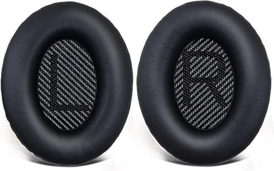 Replacement Ear Pads for Bose QuietComfort 35 35 II 15 25(qc 35 25 15/QC35 ii), Headphone Ear Covers, High Density Memory Cotton, Soft Leather, Adaptive Noise Isolation Headphones Pads Cushions