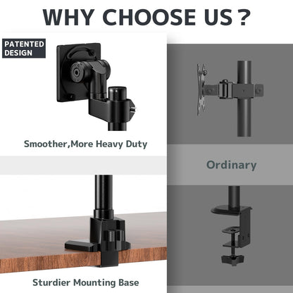 24-57'' Ultrawide Monitor Desk Mount, Aluminum Heavy Duty Monitor Arm