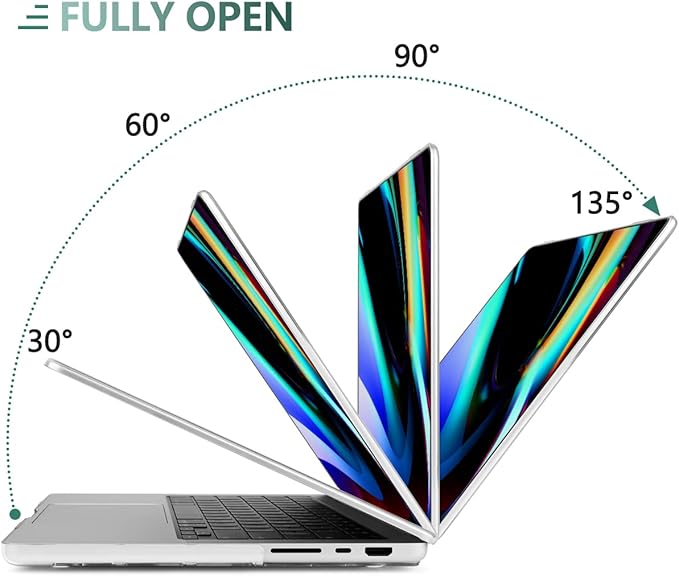 DONGKE for M4 MacBook Pro 16 Inch Case 2024 2023 2021 A3403 A3186 M3 A2991 M2 A2780 M1 A2485 Pro/Max Chip, Plastic Hard Shell Case & Keyboard Cover for Mac Pro 16 with Touch ID, Florals