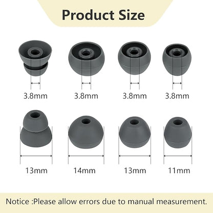 Ear Bud Covers Silicone Replacement Earbud Tips Compatible with Powerbeats Pro Beats Wireless Earphone Headphone Ear Tips 4 Pairs