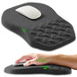 Armanza Ergonomic Slope Mouse Pad Wrist Support, Wrist Rest Mousepad for Carpal Tunnel Pain Relief with Massage Bulge and Slow Rebound Memory Foam (12x8 inch, Black Contour Lines)
