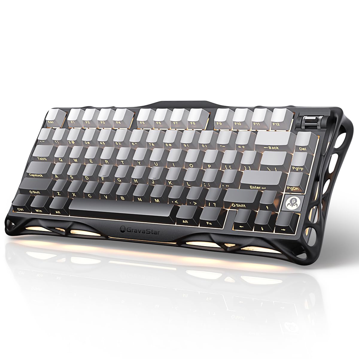 GravaStar Mercury K1 75% Wireless Mechanical Gaming Keyboard RGB Backlit
